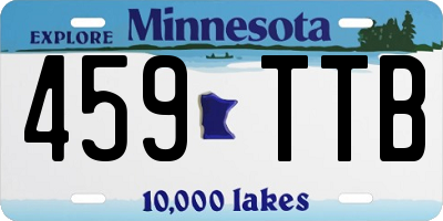 MN license plate 459TTB