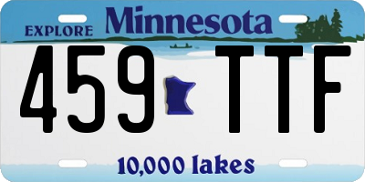 MN license plate 459TTF
