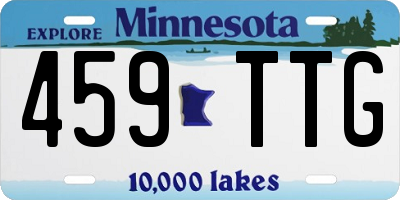MN license plate 459TTG