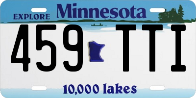 MN license plate 459TTI