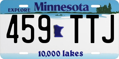 MN license plate 459TTJ