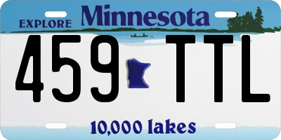 MN license plate 459TTL