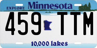 MN license plate 459TTM