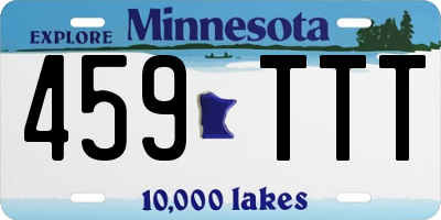MN license plate 459TTT