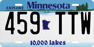 MN license plate 459TTW