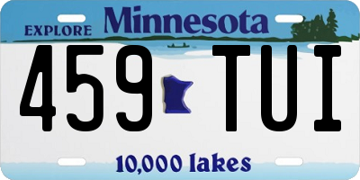 MN license plate 459TUI