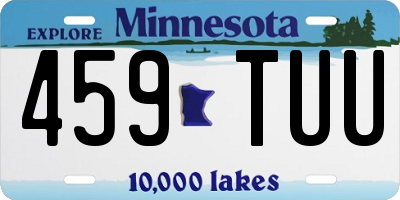 MN license plate 459TUU