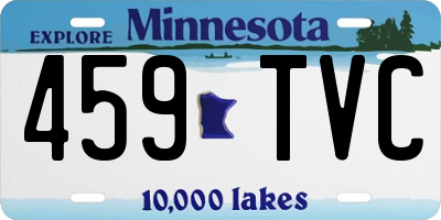 MN license plate 459TVC