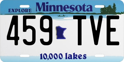 MN license plate 459TVE