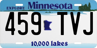 MN license plate 459TVJ