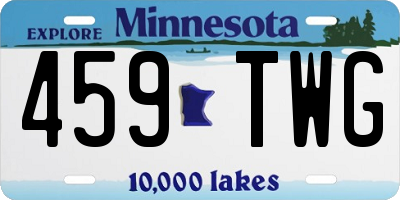 MN license plate 459TWG