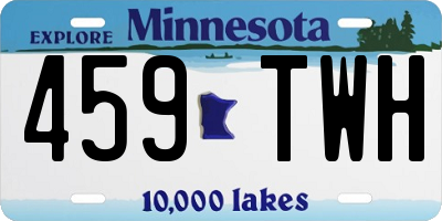 MN license plate 459TWH