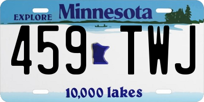 MN license plate 459TWJ