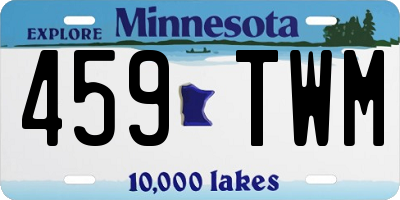 MN license plate 459TWM