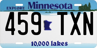 MN license plate 459TXN