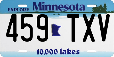 MN license plate 459TXV