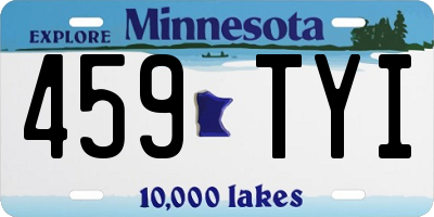 MN license plate 459TYI
