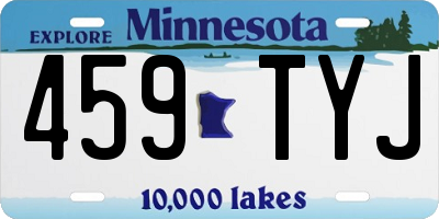 MN license plate 459TYJ