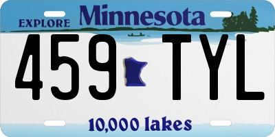 MN license plate 459TYL