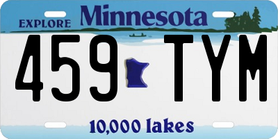 MN license plate 459TYM