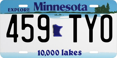 MN license plate 459TYO