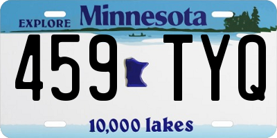 MN license plate 459TYQ