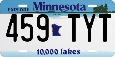MN license plate 459TYT