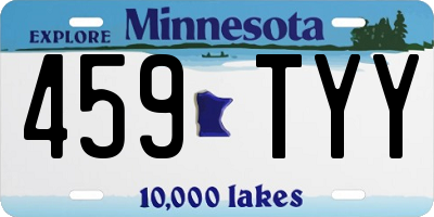 MN license plate 459TYY