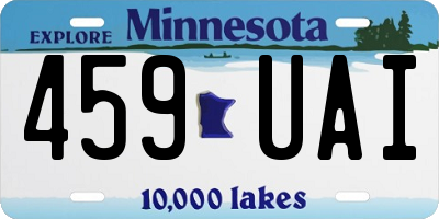 MN license plate 459UAI