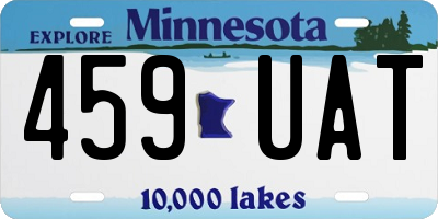 MN license plate 459UAT