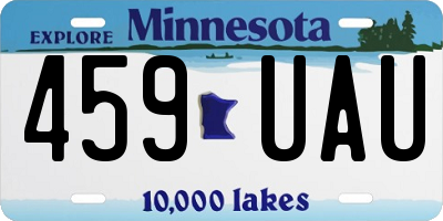 MN license plate 459UAU