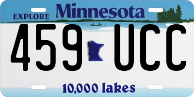 MN license plate 459UCC