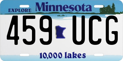 MN license plate 459UCG