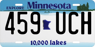 MN license plate 459UCH