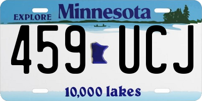 MN license plate 459UCJ