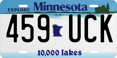 MN license plate 459UCK