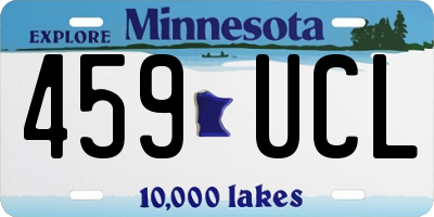 MN license plate 459UCL