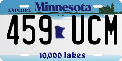 MN license plate 459UCM