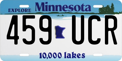 MN license plate 459UCR