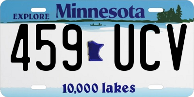 MN license plate 459UCV