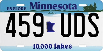 MN license plate 459UDS