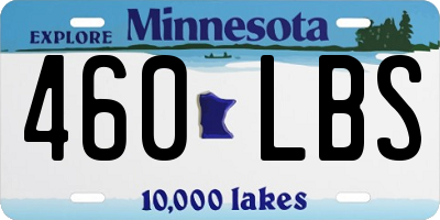 MN license plate 460LBS