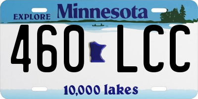 MN license plate 460LCC