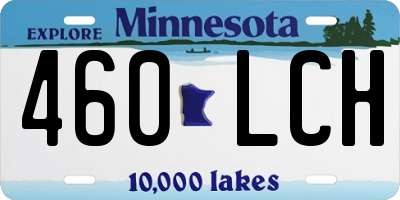 MN license plate 460LCH