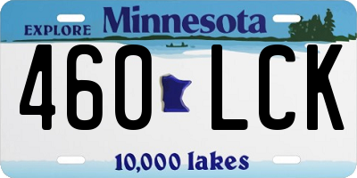 MN license plate 460LCK