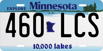 MN license plate 460LCS
