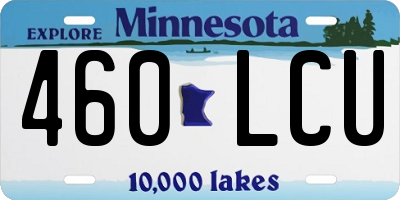 MN license plate 460LCU