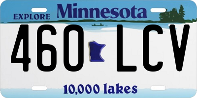 MN license plate 460LCV