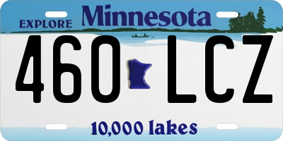 MN license plate 460LCZ