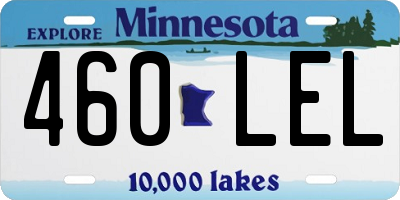 MN license plate 460LEL
